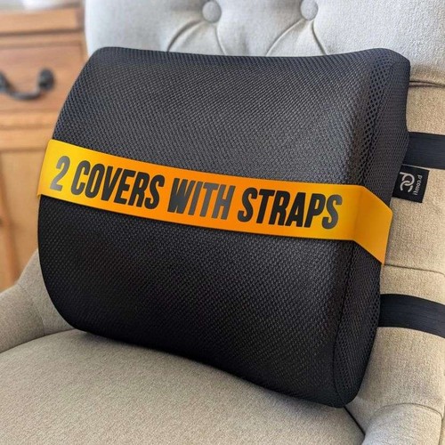 Lumbar support cushion with - support,