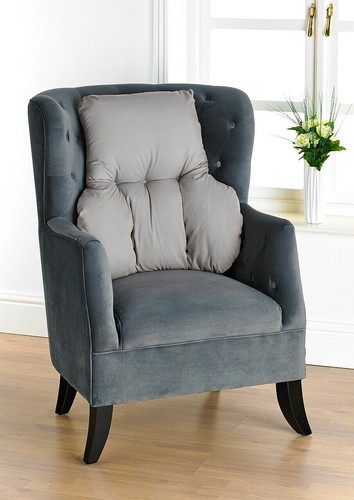 Grey back support cushion - back,