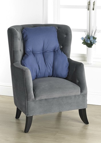 Blue back support cushion - blue,