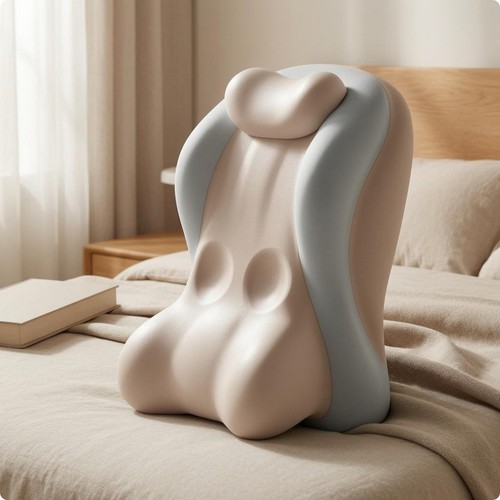 Bed backrest pillow contoured - pillow,