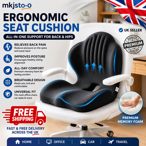 Ergonomic back and seat - 2-in-1,