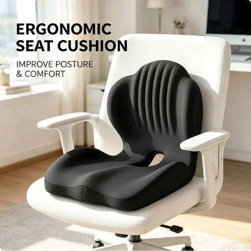 Ergonomic back and seat - 2-in-1,