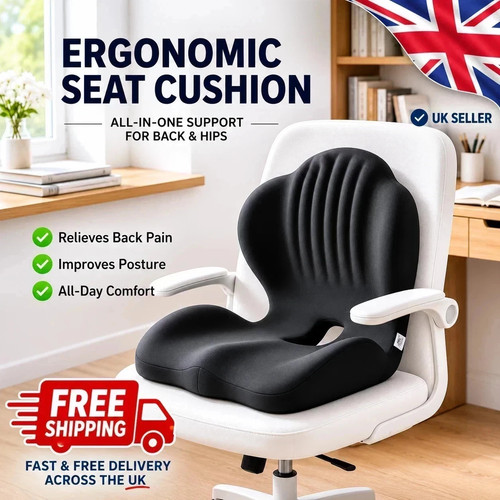 Ergonomic back and seat - 2-in-1,