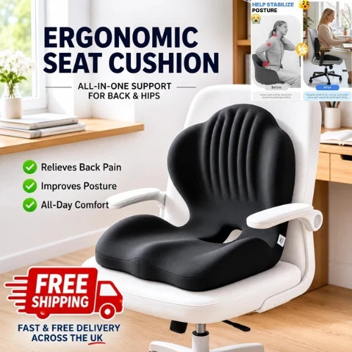 Ergonomic back and seat - 2-in-1,